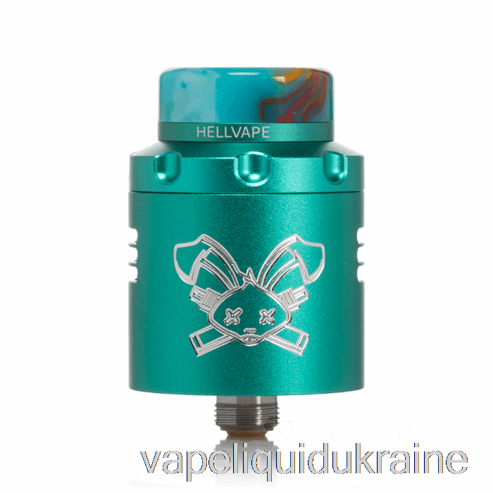 Vape Liquid Ukraine Hellvape DEAD RABBIT V3 24mm RDA Turquoise